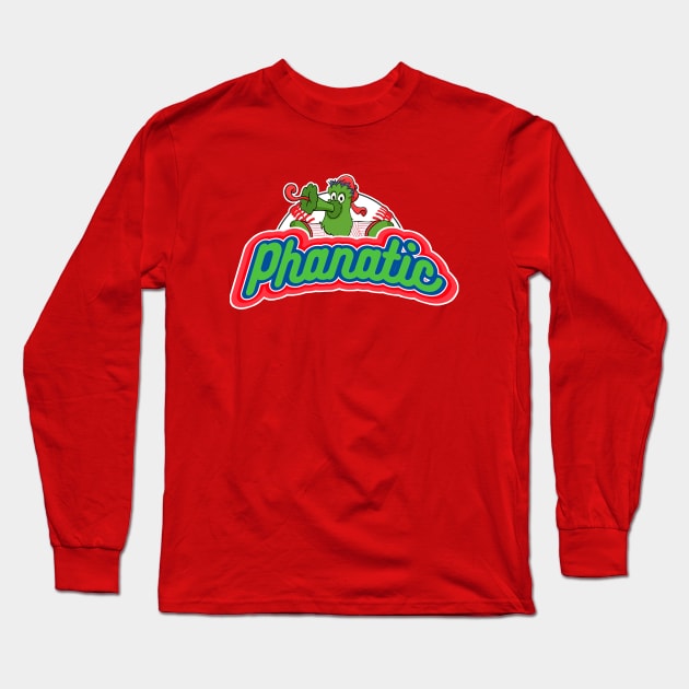 Philly Phanatic Baseball Mascot Design Long Sleeve T-Shirt by GAMAS Threads